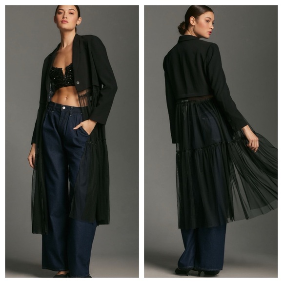 Anthropologie Jackets & Blazers - NWT Anthropologie Anthropologie Tulle Duster Blazer size M